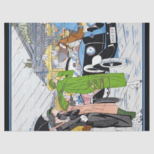 アールデコ通りシーン 薄葉紙 (正面)