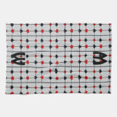 アールデコ遊のカードがv2に適合モノグラムの キッチンタオル (横)