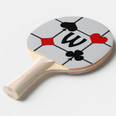 アールデコ遊のカードがv2に適合モノグラムの 卓球ラケット (正面アングル)