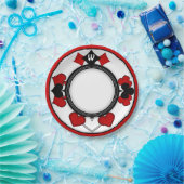 アールデコ遊のカードスーツ – モノグラムの ペーパープレート (パーティー)