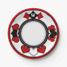 アールデコ遊のカードスーツ – モノグラムの ペーパープレート