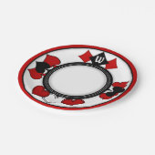 アールデコ遊のカードスーツ – モノグラムの ペーパープレート (アングル)