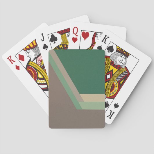 アールデコ遊カード(ミント/グレー) トランプ (裏面)