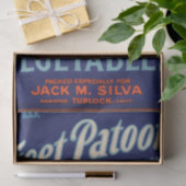 アールデコ野菜ラベルのデコパージュ 薄葉紙 (ギフト)