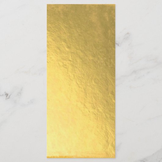 アールデコ金ゴールドとホワイトピ結婚ーコックのメニューカード メニュー (裏面)