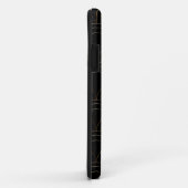 アールデコ金ゴールドの黒名パーソナライズされた Case-Mate iPhoneケース (裏面/右)