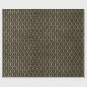 アールデコ金ゴールドエレガントはかりで測ホタテ模様 ラッピングペーパー (フラット)