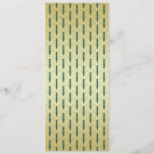 アールデコ金ゴールドグリーン順序Entourage プログラム (裏面)