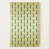 アールデコ金ゴールドグリーン1920年代エレガントギャツビー結婚ズ プランナー手帳 (裏面)