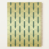 アールデコ金ゴールドグリーン1920年代エレガントギャツビー結婚ズ プランナー手帳 (裏面)