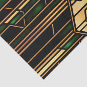 アールデコ金ゴールドステンドグラスのアートワーク 薄葉紙 (詳細)