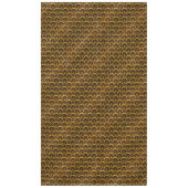 アールデコ金ゴールドファンパターン テーブルクロス (正面)