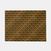 アールデコ金ゴールドファンパターン ドアマット (正面)