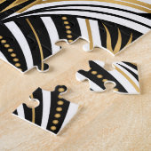 アールデコ金ゴールドブラックエレガンス: Roaring Twenties ジグソーパズル (側面)