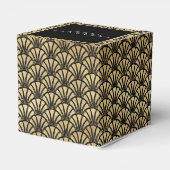 アールデコ金ゴールドブラックギャツビー1920結婚年代 フェイバーボックス (裏面サイド)