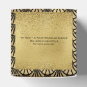 アールデコ金ゴールドブラックギャツビー1920結婚年代 フェイバーボックス (上部)