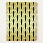 アールデコ金ゴールドブラック1920年代エレガントギャツビー結婚ズ プランナー手帳 (裏面)