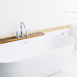 アールデコ金ゴールドホワイトジオメトエレガントリカル タイル