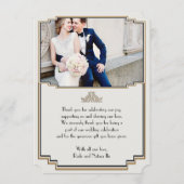 アールデコ金ゴールドポーサンキュー3 サンキューカード (裏面)