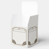 アールデコ金ゴールドポー結婚式の引き出物ボックス フェイバーボックス (オープン)