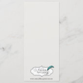 アールデコ金ゴールドポ結婚ースのメニュー メニュー (裏面)