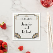 アールデコ金ゴールドポ結婚ースナプキン スタンダードカクテルナプキン (インサイチュ)