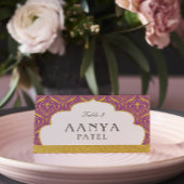 アールデコ金ゴールドムンダプ結婚アーチのエスコート名 プレイスカード