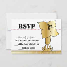 アールデコ金ゴールドリリモダンタイポグラフィ結婚ズ