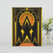 アールデコ金ゴールドレッドブラックスクラップブック紙 (スタンド正面)