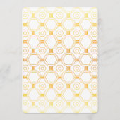 アールデコ金ゴールド結婚のメニューカード メニュー (裏面)