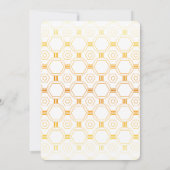 アールデコ金ゴールド結婚式招待状 招待状 (裏面)