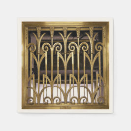 アールデコ金ゴールド スタンダードカクテルナプキン