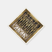 アールデコ金ゴールド スタンダードカクテルナプキン (角)