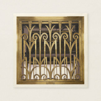 アールデコ金ゴールド スタンダードカクテルナプキン