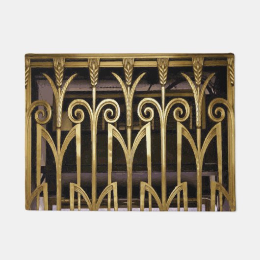 アールデコ金ゴールド ドアマット (正面)