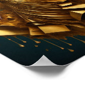 アールデコ金ゴールド ポスター (角)