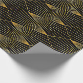 アールデコ金ゴールド ラッピングペーパー (角)