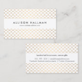 アールデコ金ゴールド 名刺 (正面/裏面)