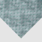 アールデコ銀ティール（緑がかった色） コンテンポラリー 薄葉紙 (詳細)