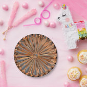 アールデコ銅花メダリオン紙プレート ペーパープレート (パーティー)