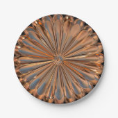 アールデコ銅花メダリオン紙プレート ペーパープレート (正面)