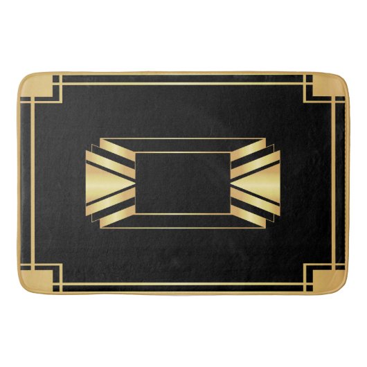 アールデコ額縁文様浴場 バスマット (正面)
