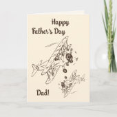 アールデコ飛行機 – 父の日！ カード (正面)
