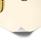 アールデコ飛行機 – 黄色なし文字。 ポスター (コーナー)