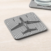 アールデコ飛行機、黒鉛及び灰色シルバーグレイ コースター (左側)