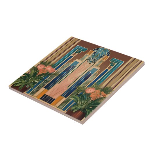 アールデコ黄金時代の入り口セラミックタイル タイル (側面)