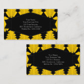 アールデコ黄 名刺 (正面/裏面)