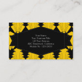 アールデコ黄 名刺 (裏面)