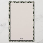 アールデコ黒タン文房具 便箋 (裏面)