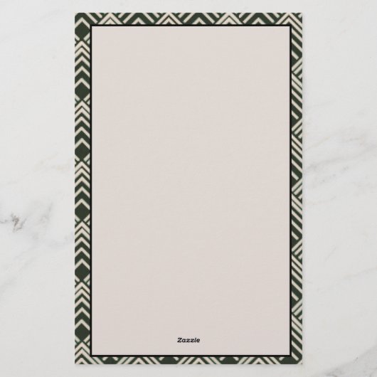 アールデコ黒タン文房具 便箋 (裏面)